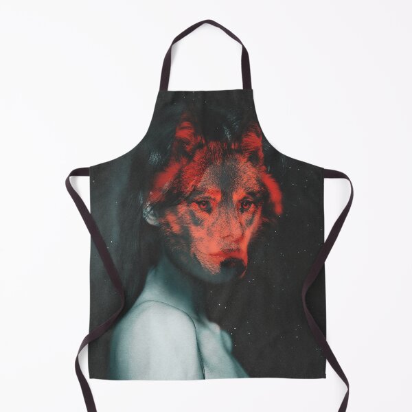 Item preview, wolf and Woman Collage Art designed and sold by Frida Why.
