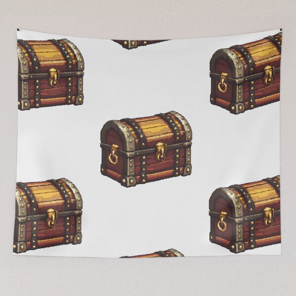 Item preview, Retro Pixel Art: 8-bit Treasure Chest designed and sold by bapupa.