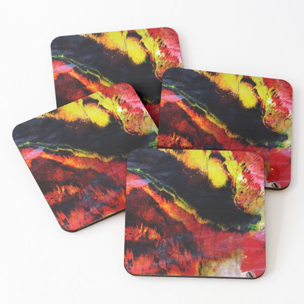 Item preview, Abstract Rainbow fluid art on paper  designed and sold by NickDedidis.