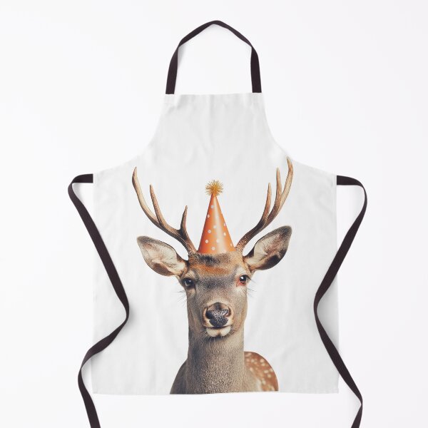 Item preview, Funny Deer Wearing Birthday Party Hat designed and sold by LazyOwlStore.