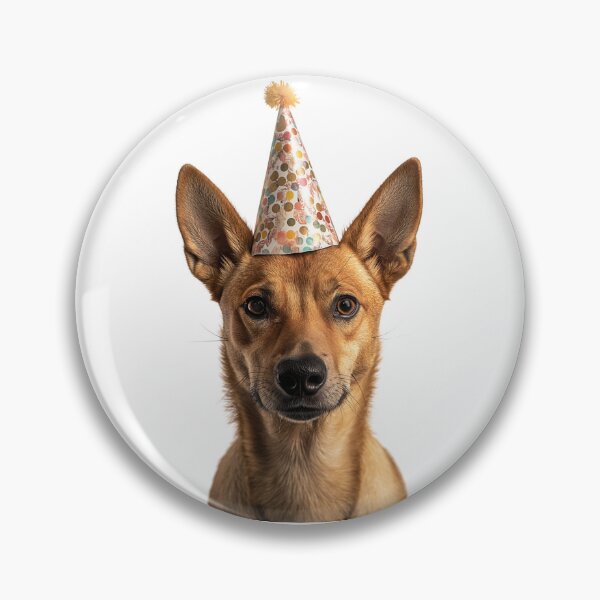 Item preview, Funny Dingo Wearing Birthday Party Hat designed and sold by LazyOwlStore.