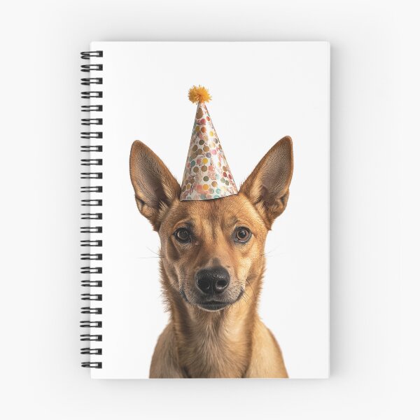 Item preview, Funny Dingo Wearing Birthday Party Hat designed and sold by LazyOwlStore.