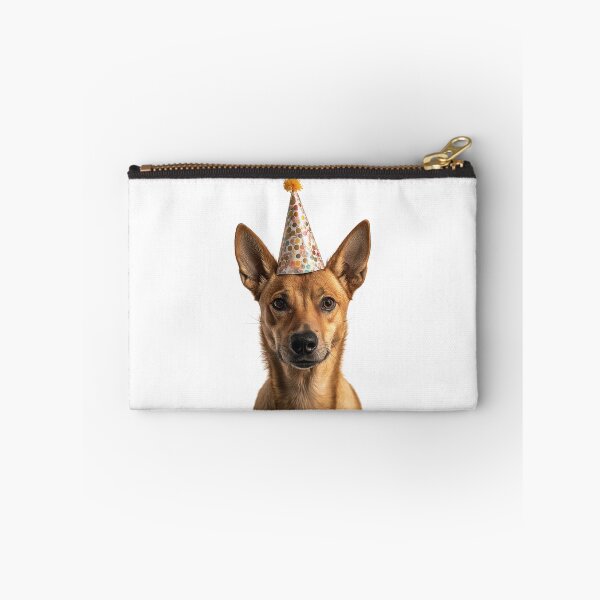 Item preview, Funny Dingo Wearing Birthday Party Hat designed and sold by LazyOwlStore.
