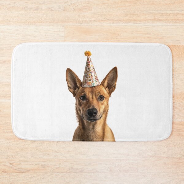 Item preview, Funny Dingo Wearing Birthday Party Hat designed and sold by LazyOwlStore.