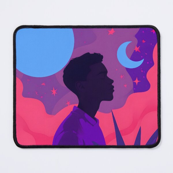Item preview, Dreamy Nightscape Silhouette Moon Stars designed and sold by Anixr.