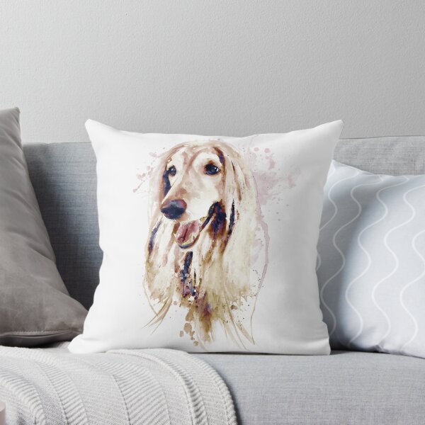 Item preview, Afghan Hound Watercolor Portrait designed and sold by caracatita75.