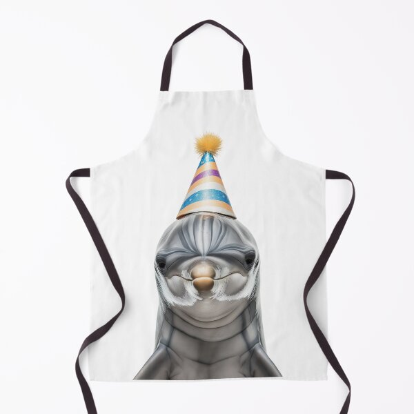 Item preview, Funny Dolphin Wearing Birthday Party Hat designed and sold by LazyOwlStore.