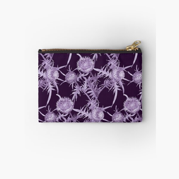 Item preview, flowers THISTLE violet pattern designed and sold by SVETLANA ZOLOTAREVA.