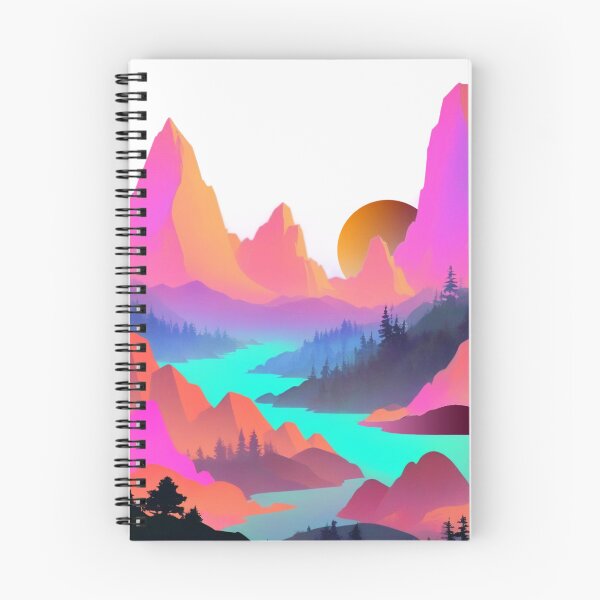 Item preview, Pink-Tipped Peaks designed and sold by SketchNStyle.