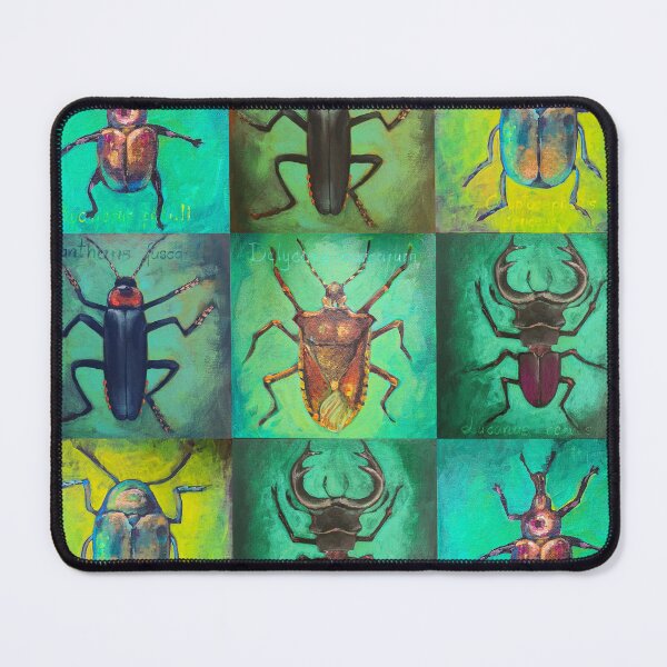 Item preview, Beetle mosaic in green designed and sold by Tamara Tegethoff.