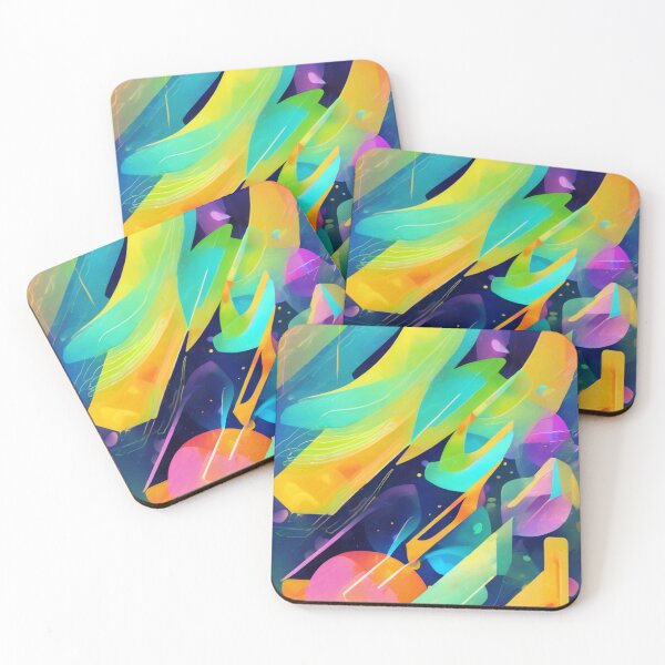 Item preview, Acid Bright Polygonal Storm designed and sold by SketchNStyle.