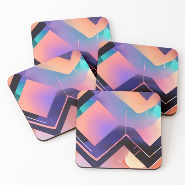 Item preview, Electric Pastel Polygonscape designed and sold by SketchNStyle.