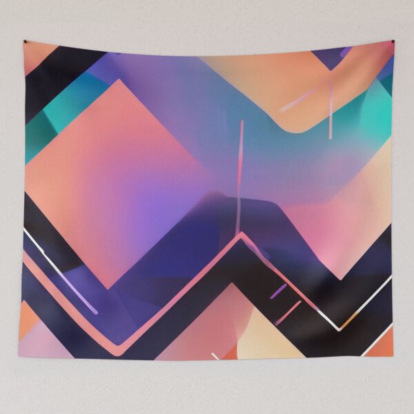 Item preview, Electric Pastel Polygonscape designed and sold by SketchNStyle.