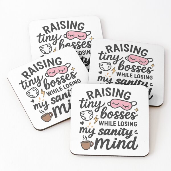 Item preview, Raising Tiny Bosses While Losing My Sanity | Funny Mom Quote | Chaos Coordinator Motherhood Design designed and sold by Memorph.