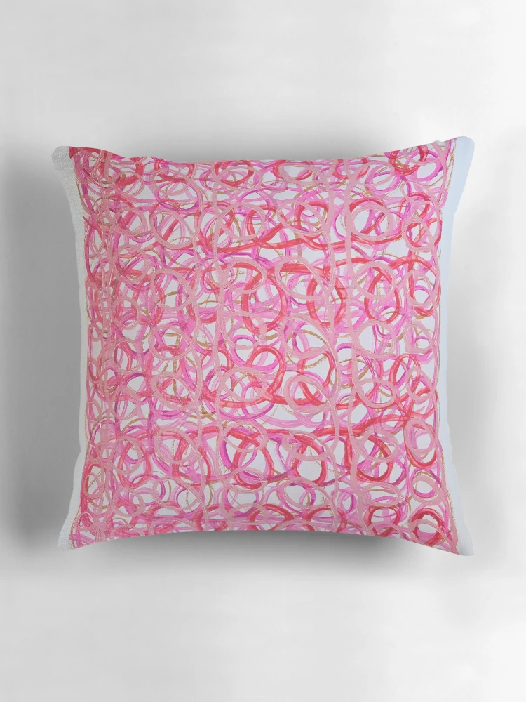 Aperçu 3 sur 4. Coussin avec l'œuvre Rose créée et vendue par RudyYoder.