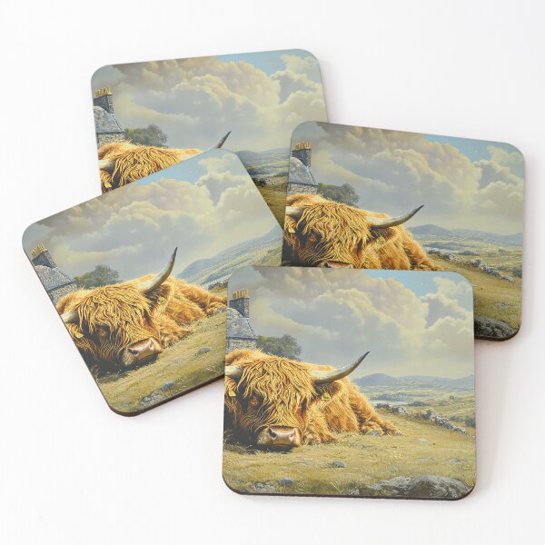 Item preview, Highland Cow on Farm designed and sold by thewandswant.