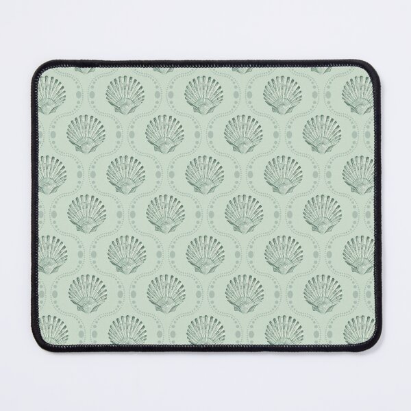 Item preview, Scallops and spots seaglass and sage green designed and sold by LisaLeQuelenec.