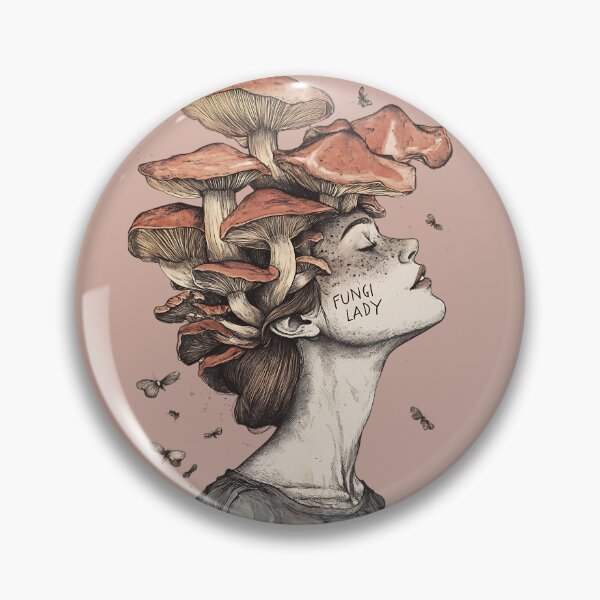 Artikelvorschau, Fungi Lady: Botanische Pilzfrau entworfen und verkauft von bapupa.