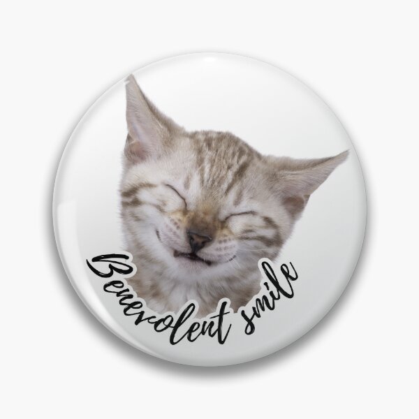 Item preview, "Benevolent smile cat designed and sold by Playful Strokes pom@pom.