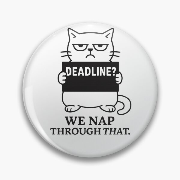 Item preview, Deadline? We Nap Through That – Holographic Sticker for Remote Workers – Funny and Minimalist Design designed and sold by JustMeditateIt.