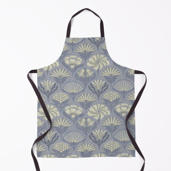 Item preview, Petal Imprints - Block Print Florals N-Santa Grey designed and sold by Carina Parry Studios.