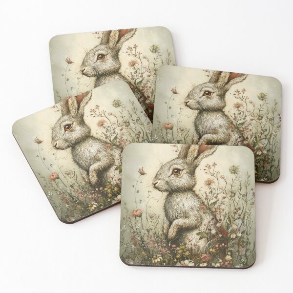 Item preview, Hare in Meadow designed and sold by thewandswant.