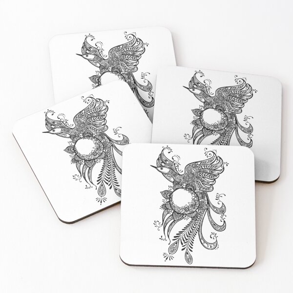 Item preview, The henna tattoo of a big bird designed and sold by Takuma-Art.