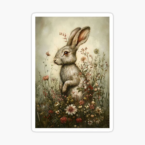 Item preview, Hare in Meadow designed and sold by thewandswant.