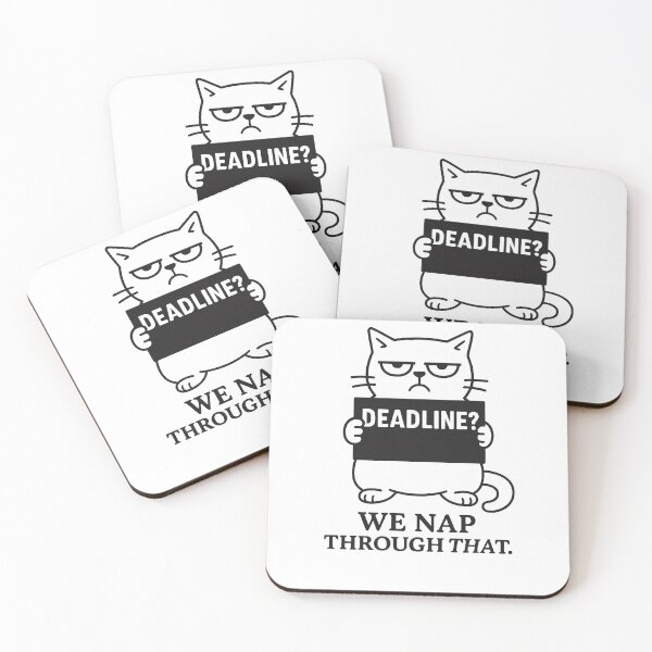 Item preview, Deadline? We Nap Through That – Funny Card for Remote Workers – Witty and Minimalist Design designed and sold by JustMeditateIt.