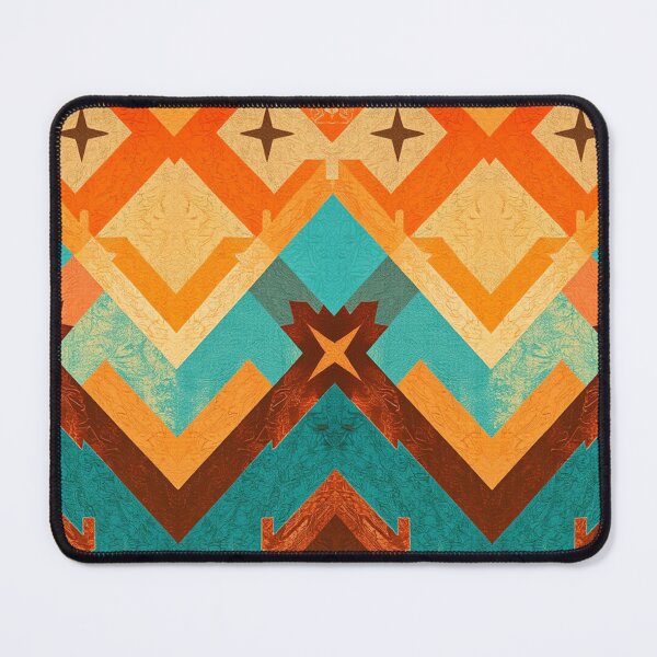 Item preview, Southwestern Chevron Pattern in Blue, Orange, Gold designed and sold by Jessielee72.