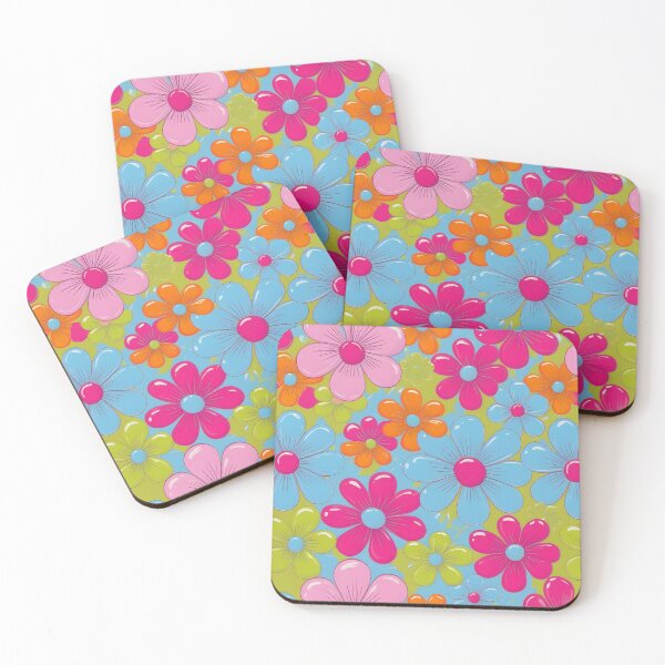 Item preview, Glossy Retro Floral Fantasy designed and sold by Good Vibes .