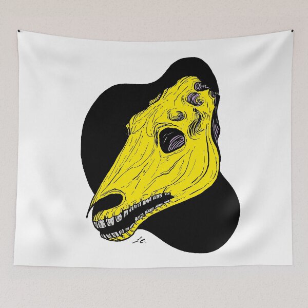 Item preview, Yellow horse skeleton designed and sold by letyrizia.