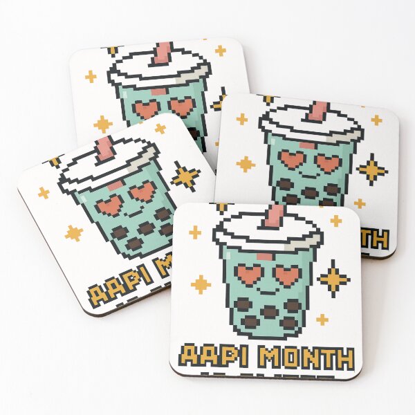 Item preview, Mint Pixel Boba Celebrating AAPI Month designed and sold by Places On Earth.
