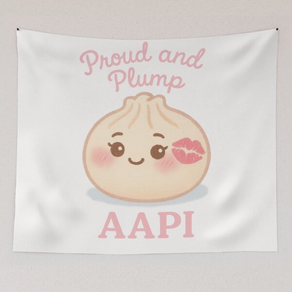 Item preview, Proud and Plump Dumpling with AAPI Message designed and sold by Places On Earth.