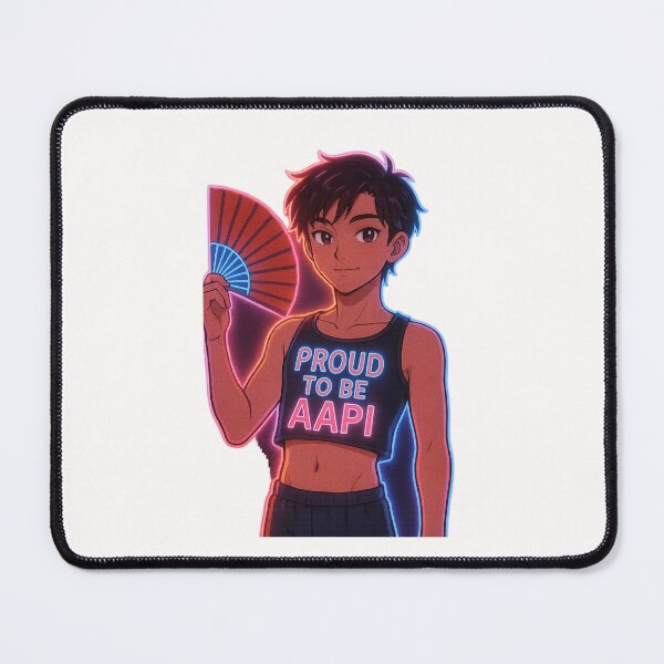 Item preview, Proud to Be AAPI Anime Style Boy with Fan designed and sold by Places On Earth.