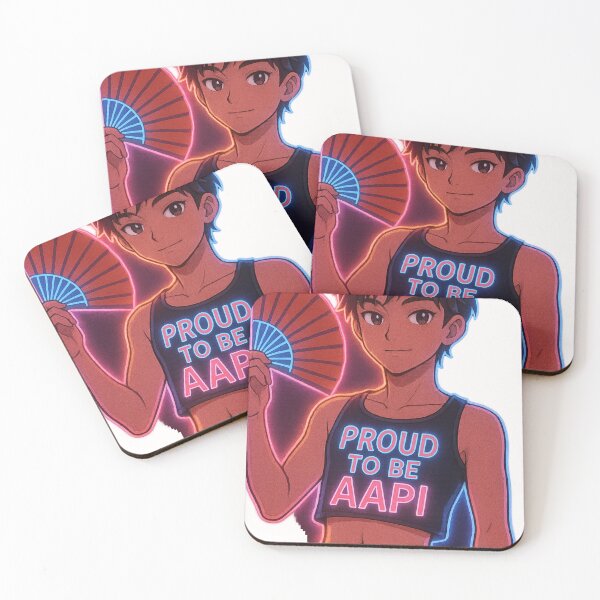 Item preview, Proud to Be AAPI Anime Style Boy with Fan designed and sold by Places On Earth.