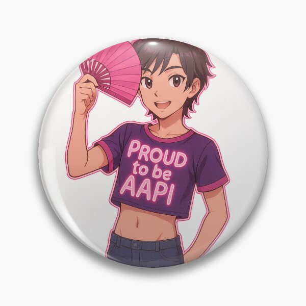 Item preview, Neon Crop Top Pride with AAPI Message designed and sold by Places On Earth.