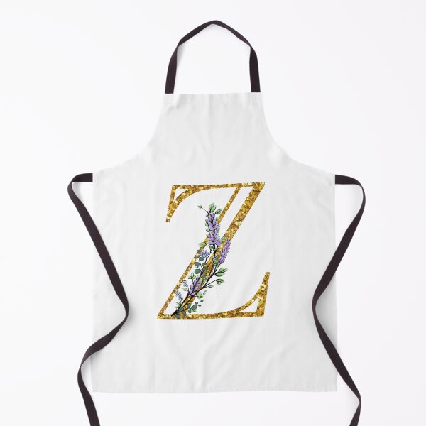 Item preview, The Alphabet | The letter “Z”| romantic Eucalyptus and Lavender floral illustration | floral Monogram | gold glitter alphabet designed and sold by hollycooper.