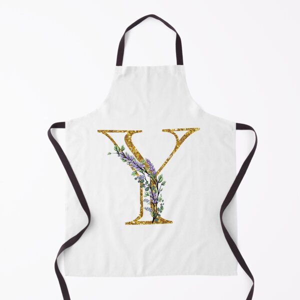 Item preview, The Alphabet | The letter “Y”| romantic Eucalyptus and Lavender floral illustration | floral Monogram | gold glitter alphabet designed and sold by hollycooper.