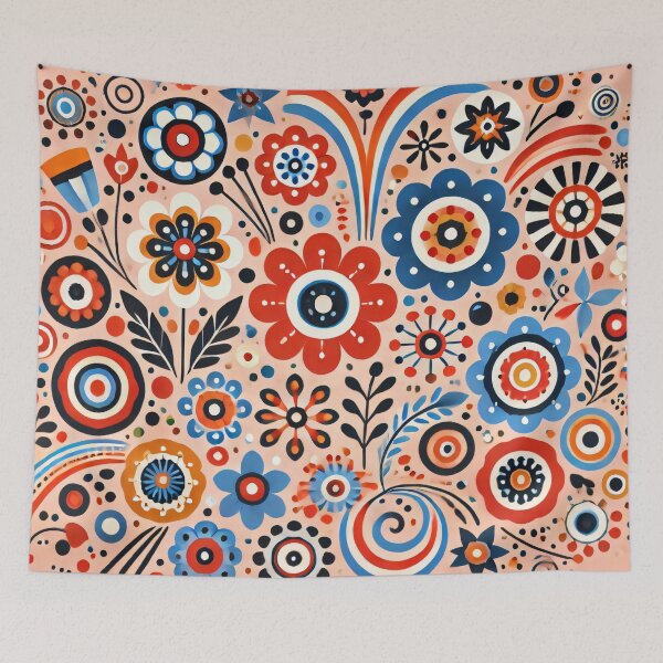 Item preview, Daisy Delight Scandinavian Folk Art by heidiannemorris © designed and sold by FOLK ART FUSION by heidiannemorris.