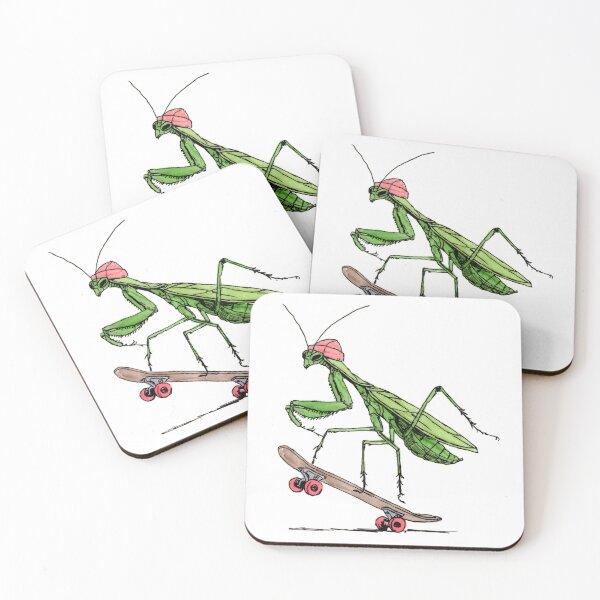 Item preview, Wheel Poppin' Mantis designed and sold by Scribbles & Doodles by Jinx.