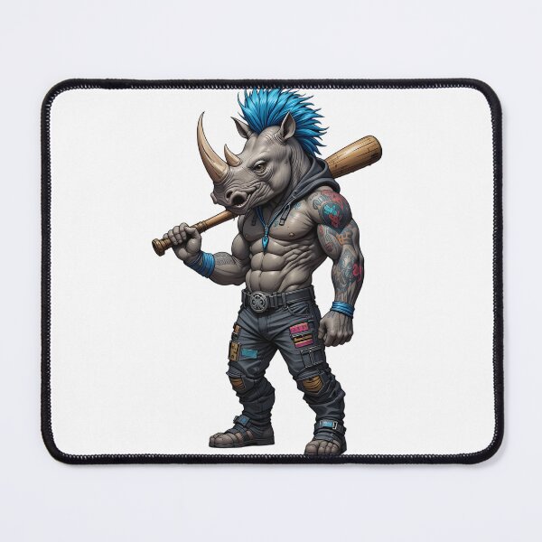Item preview, punk rhino designed and sold by rajdigitalarts.