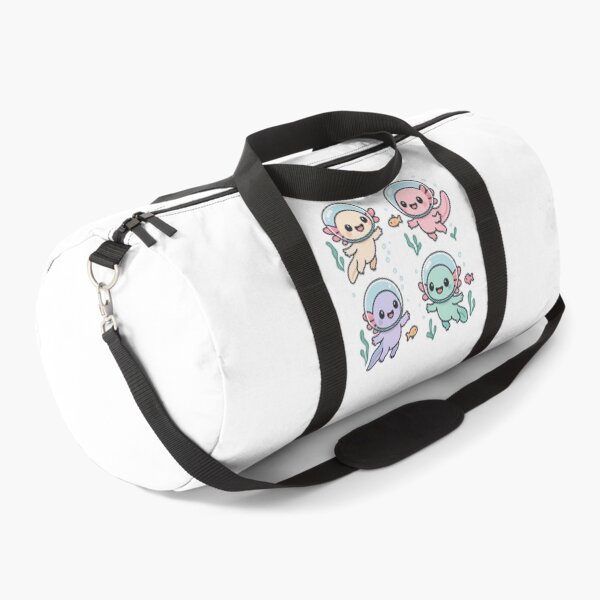 Item preview, Kawaii Axolotls Swimming in Space Helmets designed and sold by RetroPop23.