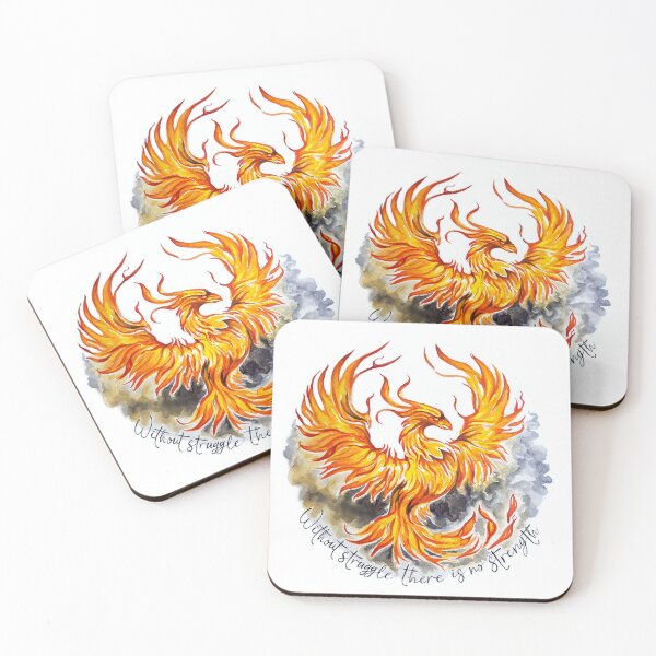 Item preview, Without Struggle There Is No Strength, Powerful Phoenix designed and sold by Inky Paige.