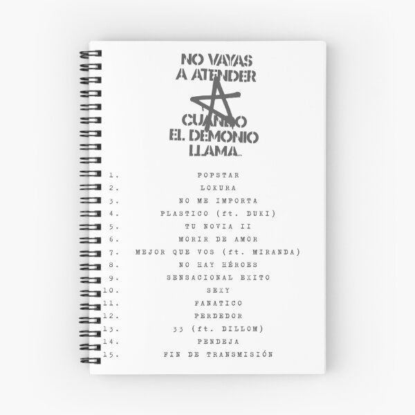 Item preview, NO VAYAS A ATENDER CUANDO EL DEMONIO LLAMA - tracklist designed and sold by EquipoItalia.