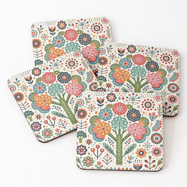 Item preview, Floral Tapestry Scandinavian Folk Art by heidiannemorris © designed and sold by FOLK ART FUSION by heidiannemorris.