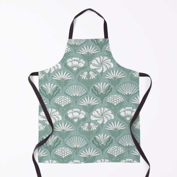 Item preview, Petal Imprints - Block Print Florals 0-Summer Green designed and sold by Carina Parry Studios.