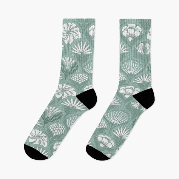 Item preview, Petal Imprints - Block Print Florals 0-Summer Green designed and sold by Carina Parry Studios.