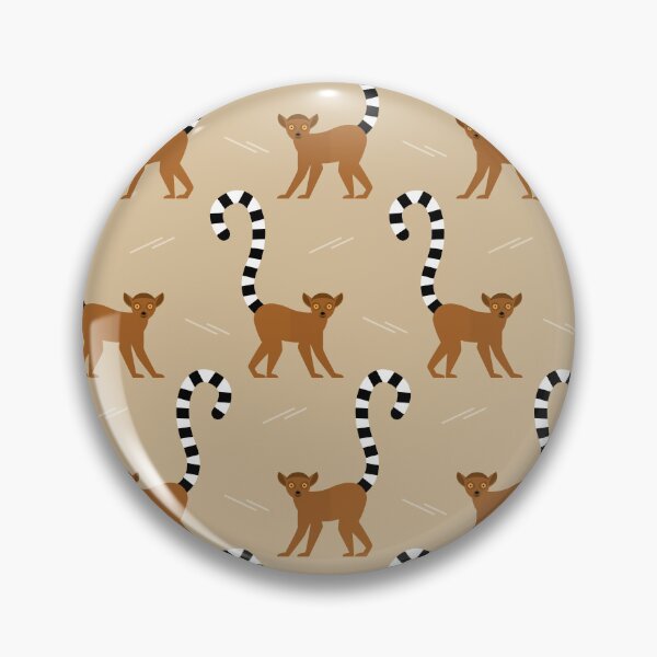 Item preview, Ringtailed lemurs on brown designed and sold by reneesillus.
