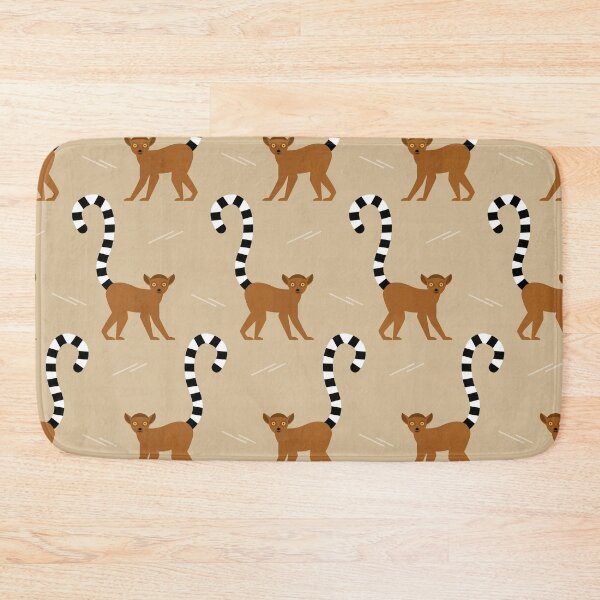 Item preview, Ringtailed lemurs on brown designed and sold by reneesillus.